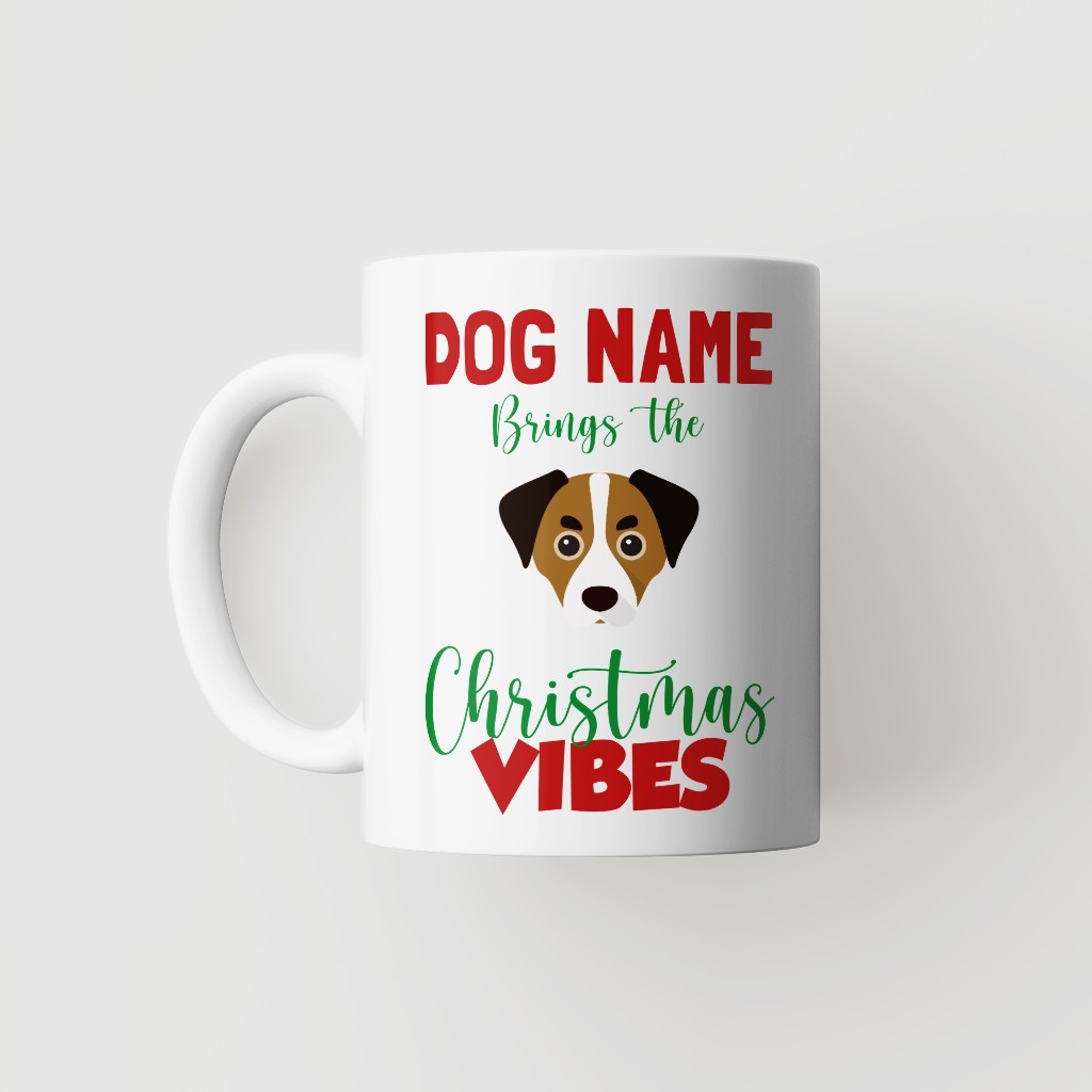 Christmas Vibes: Personalized {breedFullName} Mug