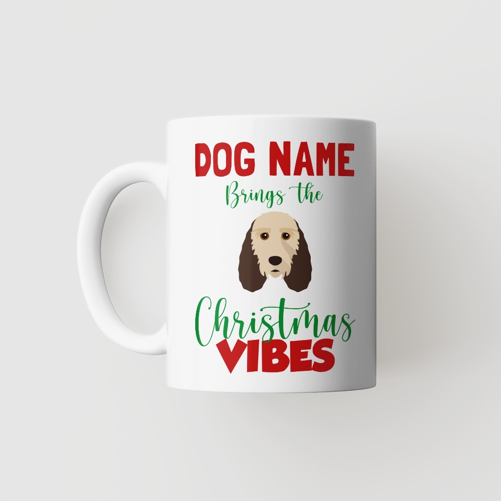 Christmas Vibes: Personalised {breedFullName} Mug