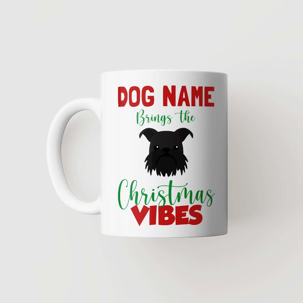 Christmas Vibes: Personalised {breedFullName} Mug