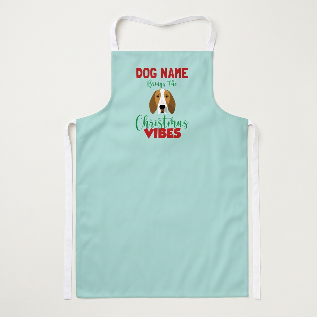 Christmas Vibes: Personalised {breedFullName} Apron