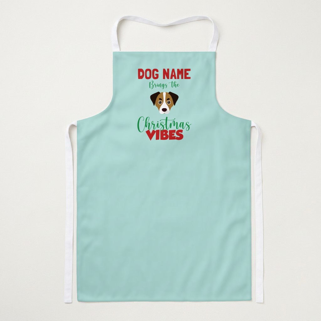 Christmas Vibes: Personalized {breedFullName} Apron