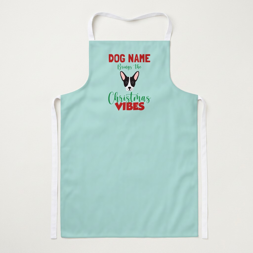 Christmas Vibes: Personalised {breedFullName} Apron