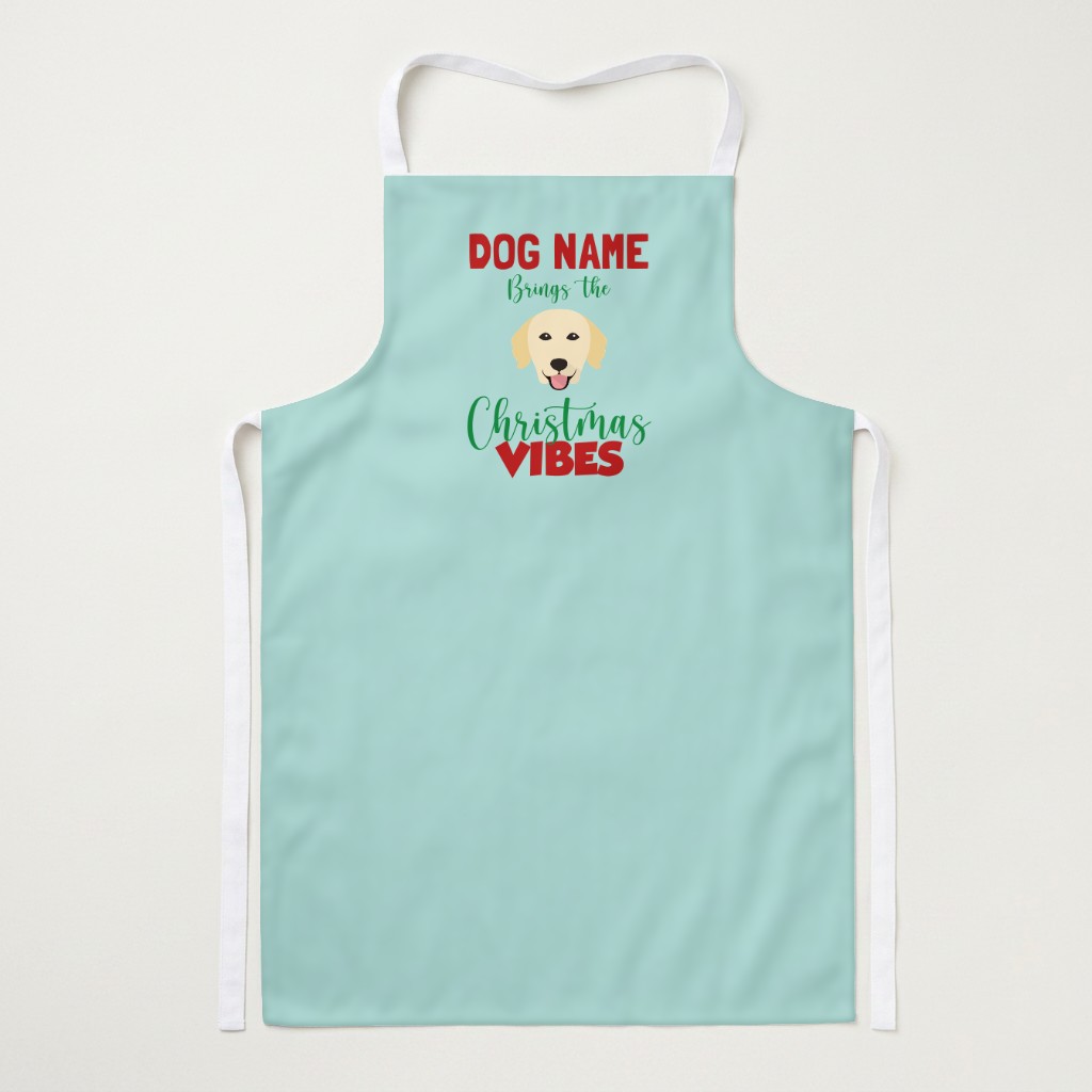 Christmas Vibes: Personalized {breedFullName} Apron