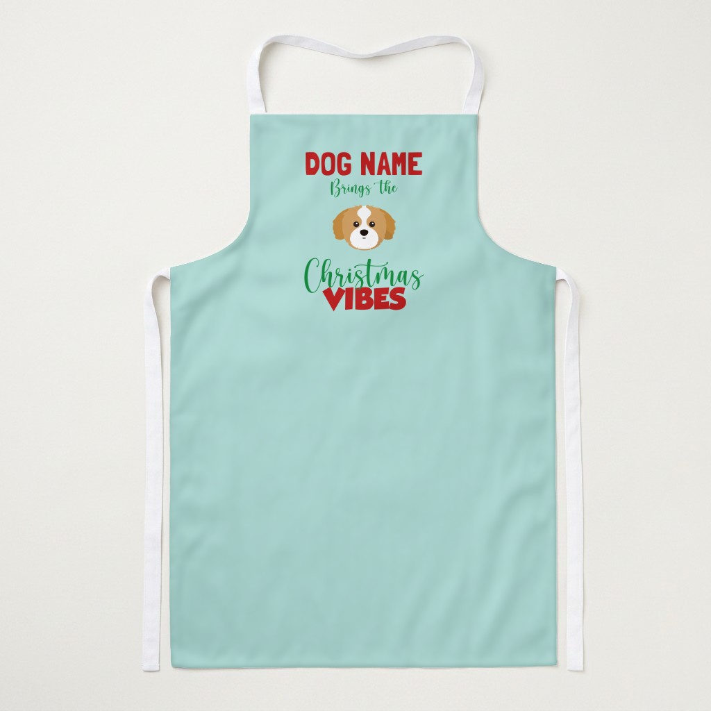 Christmas Vibes: Personalised {breedFullName} Apron