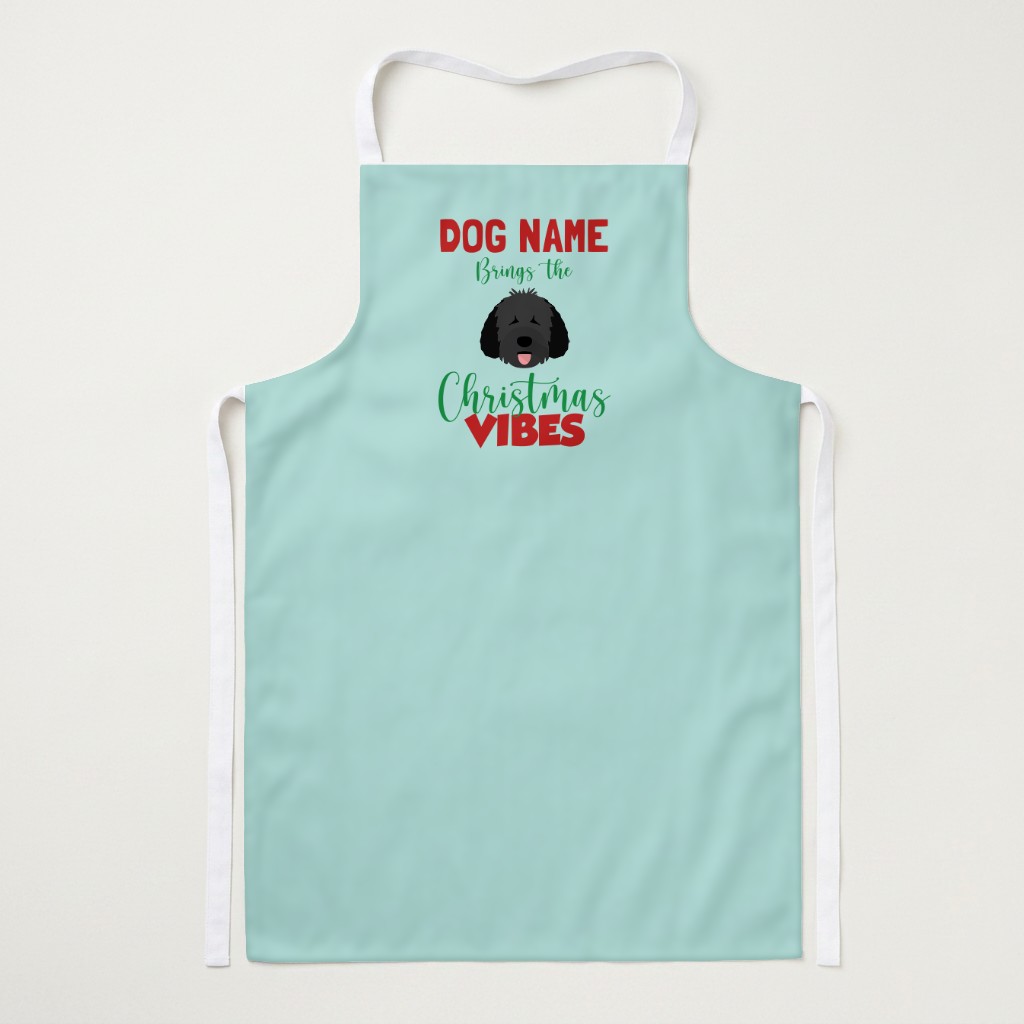 Christmas Vibes: Personalised {breedFullName} Apron