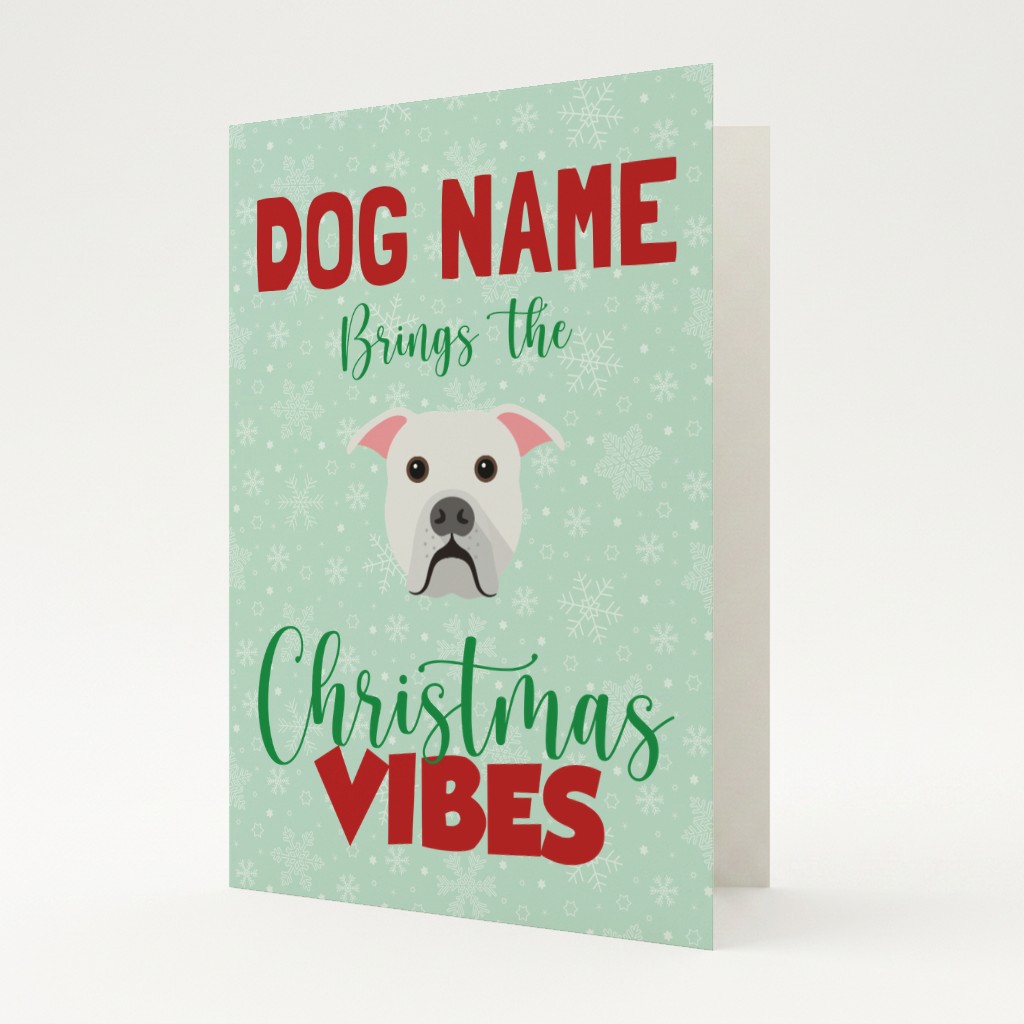 Christmas Vibes: Personalised {breedFullName} Card