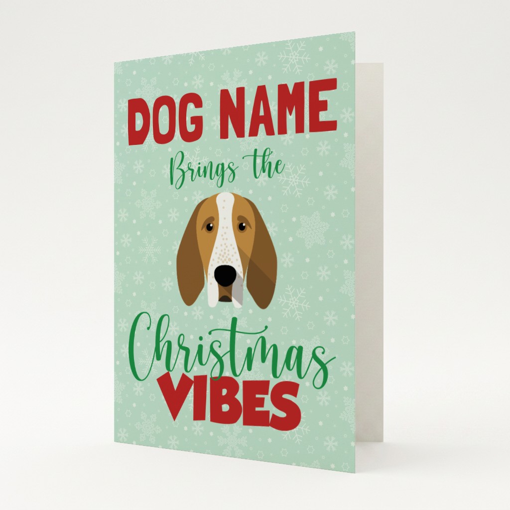 Christmas Vibes: Personalised {breedFullName} Card