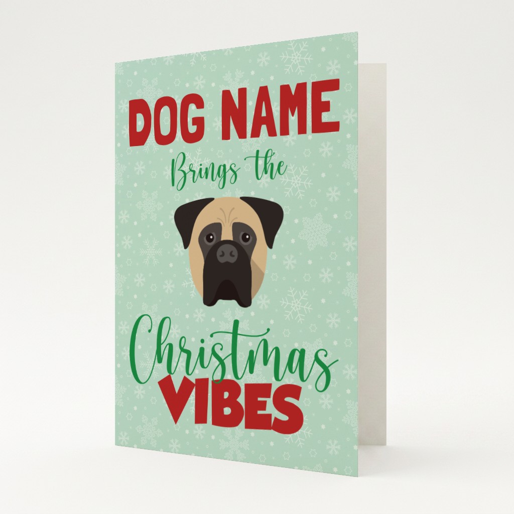 Christmas Vibes: Personalised {breedFullName} Card