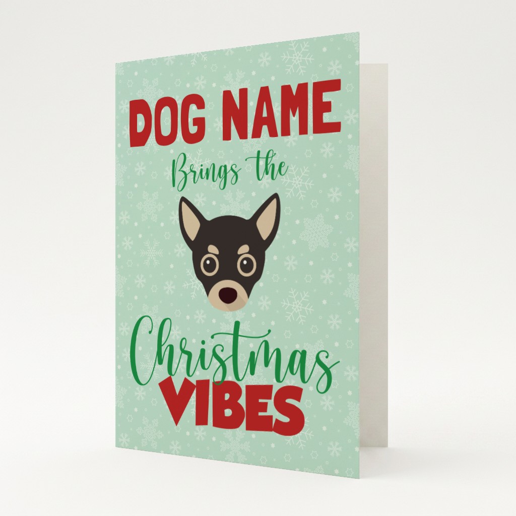 Christmas Vibes: Personalised {breedFullName} Card