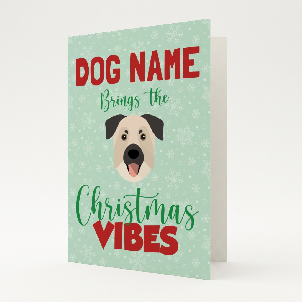 Christmas Vibes: Personalised {breedFullName} Card