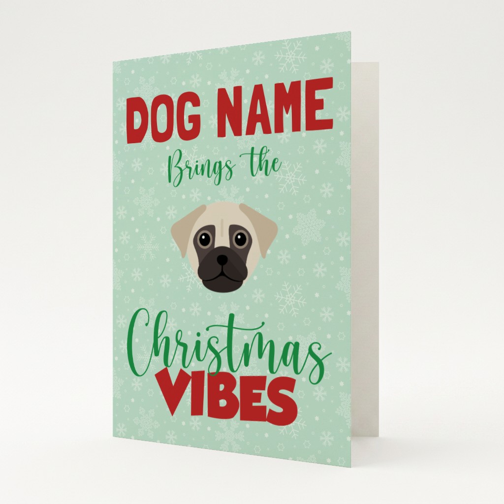 Christmas Vibes: Personalised {breedFullName} Card