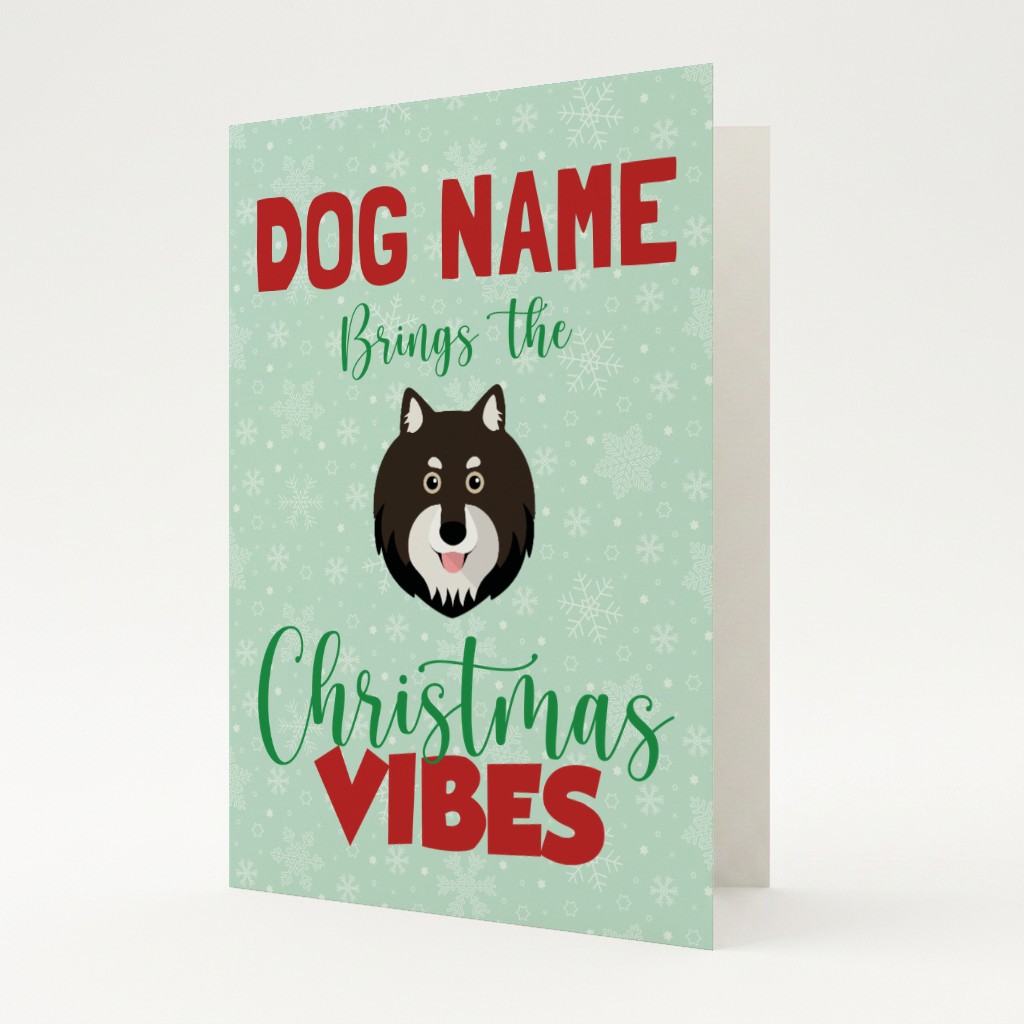 Christmas Vibes: Personalised {breedFullName} Card