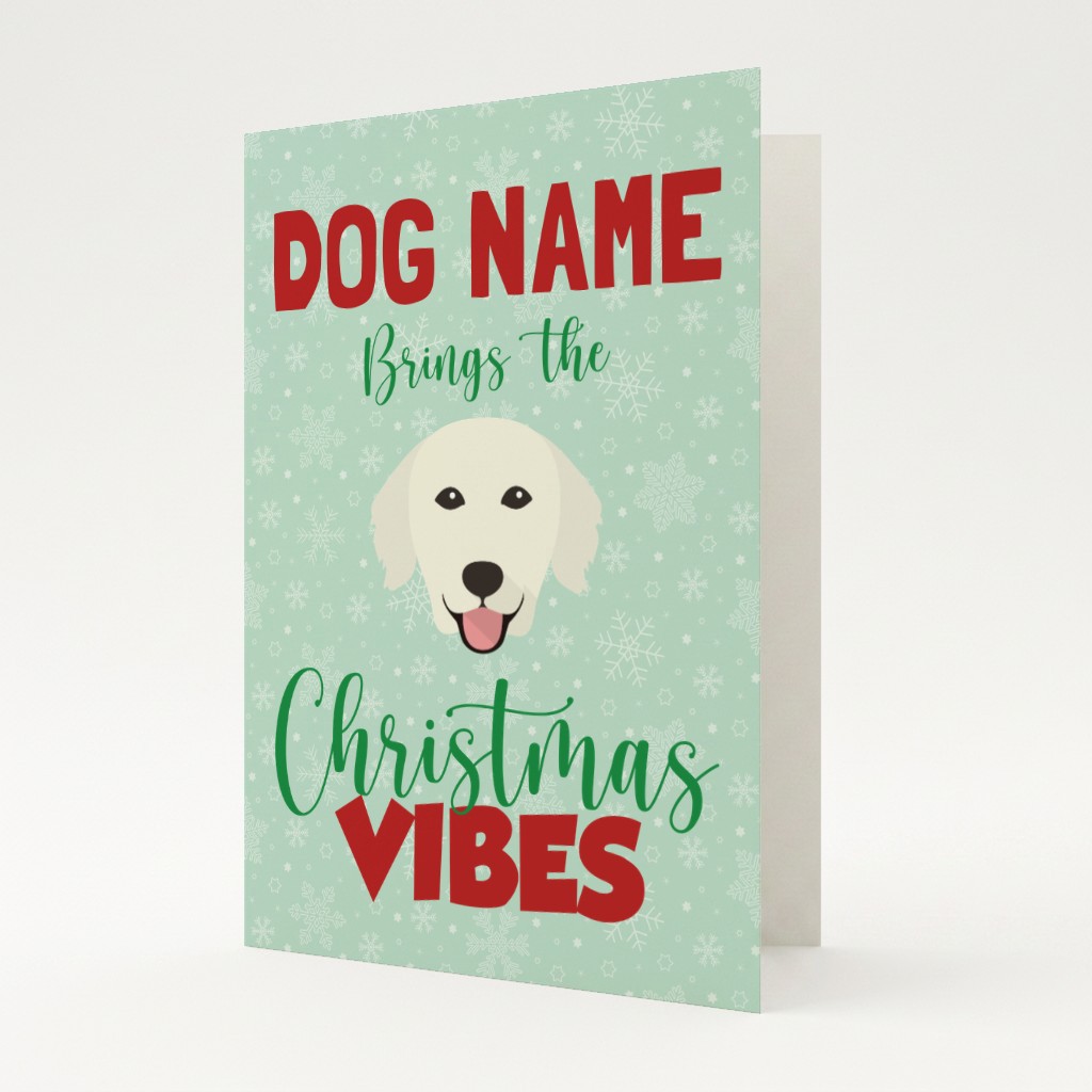 Christmas Vibes: Personalised {breedFullName} Card