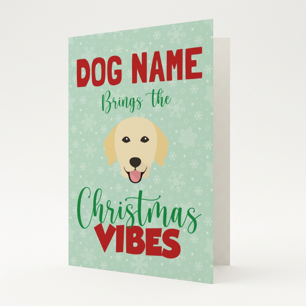 Christmas Vibes: Personalized {breedFullName} Card