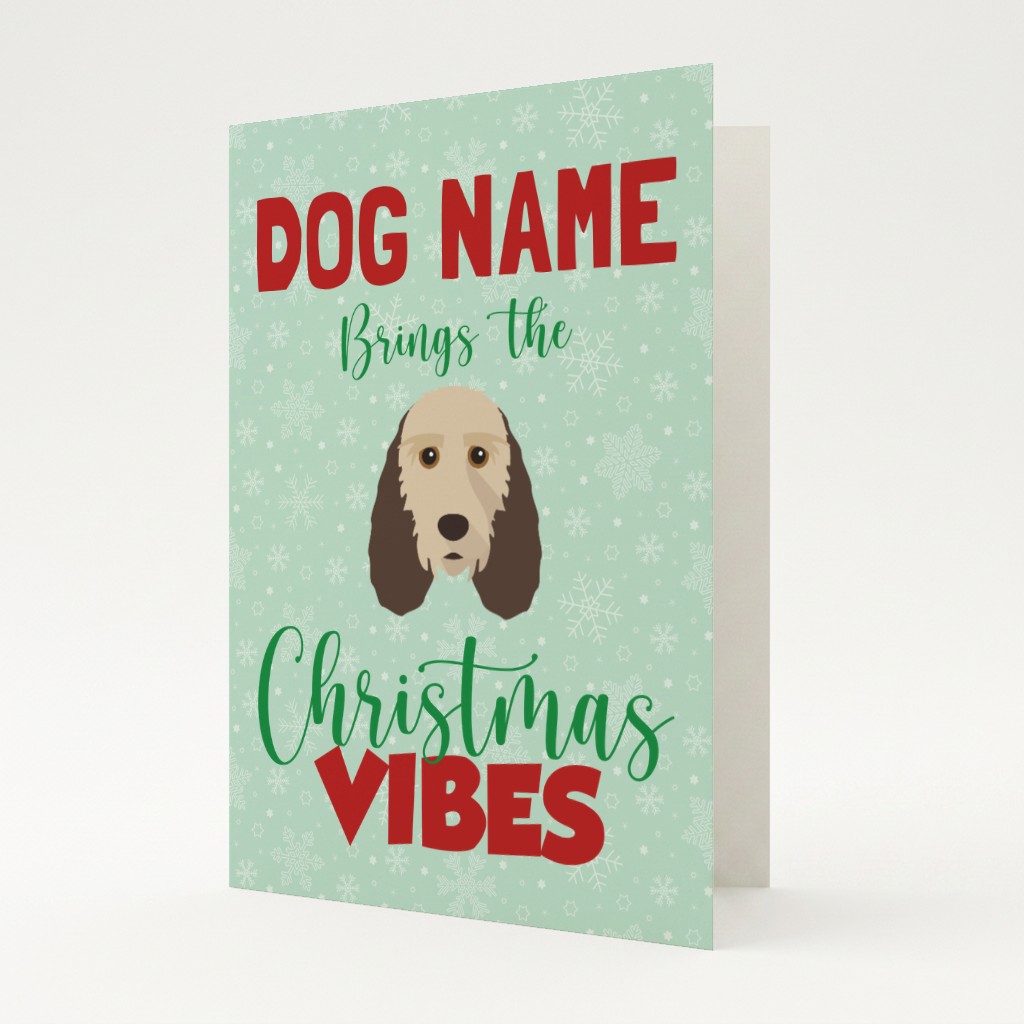 Christmas Vibes: Personalised {breedFullName} Card