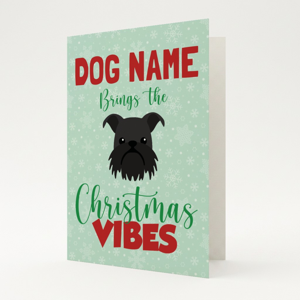 Christmas Vibes: Personalised {breedFullName} Card
