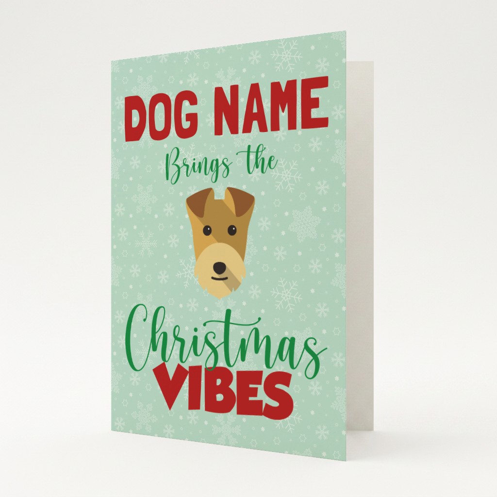Christmas Vibes: Personalised {breedFullName} Card