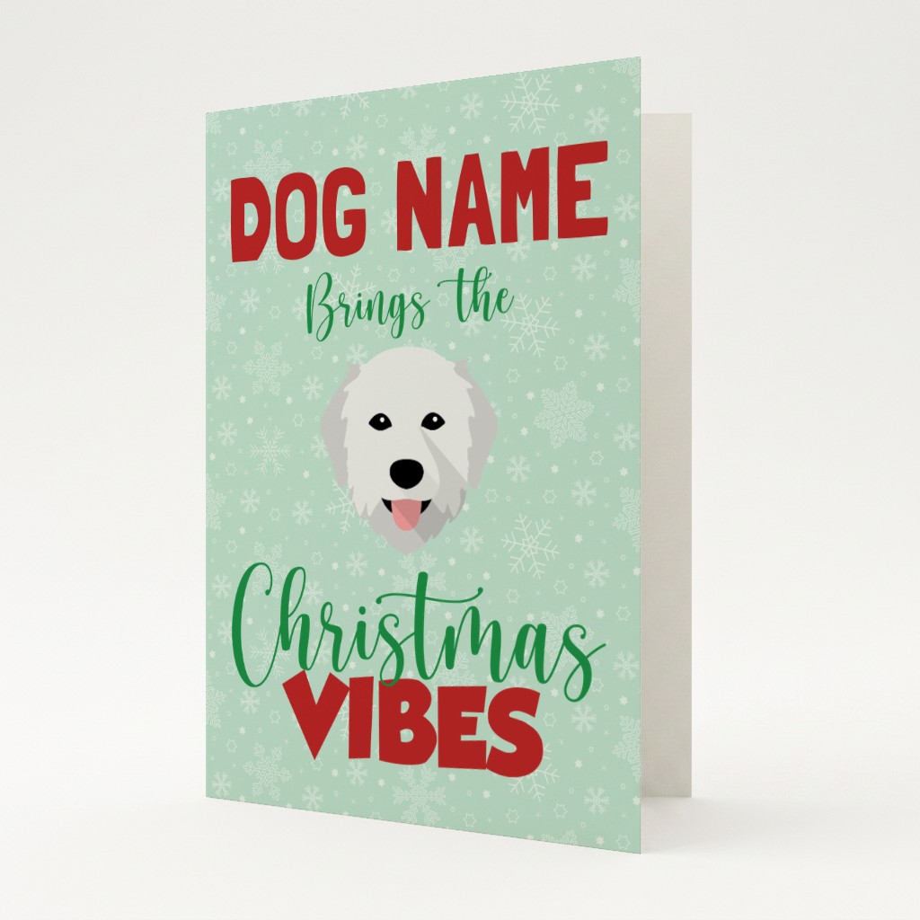 Christmas Vibes: Personalised {breedFullName} Card