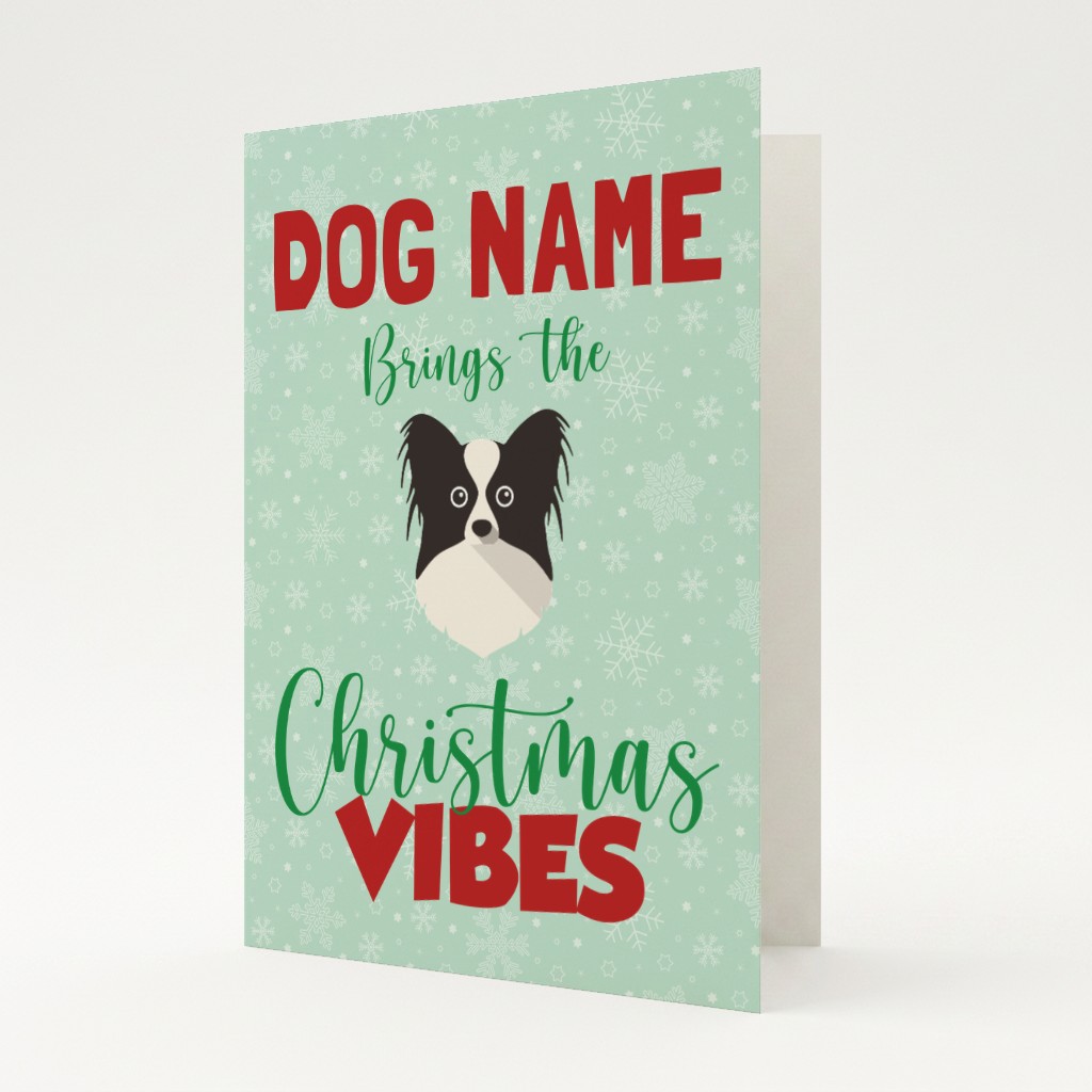 Christmas Vibes: Personalised {breedFullName} Card