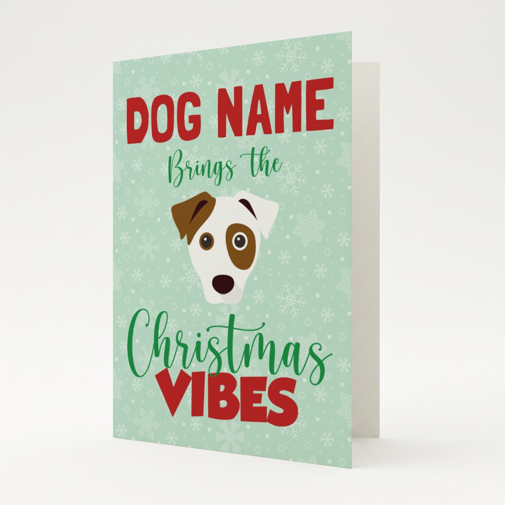 Christmas Vibes: Personalised {breedFullName} Card
