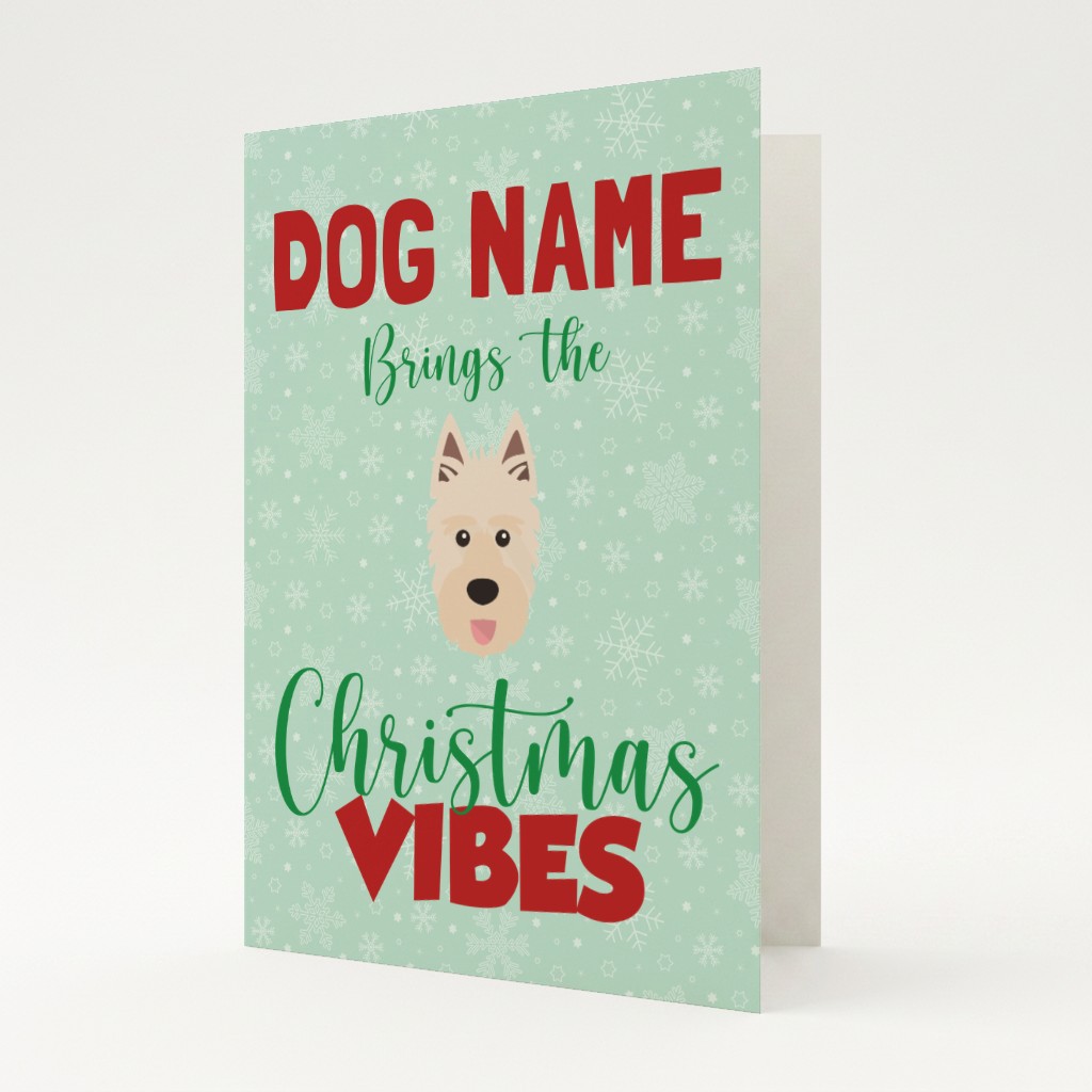 Christmas Vibes: Personalised {breedFullName} Card