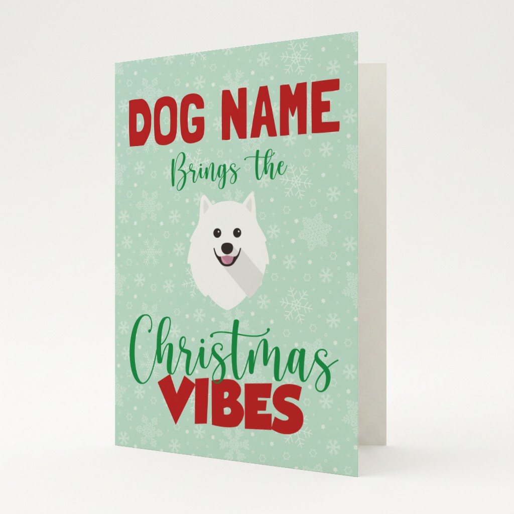 Christmas Vibes: Personalised {breedFullName} Card