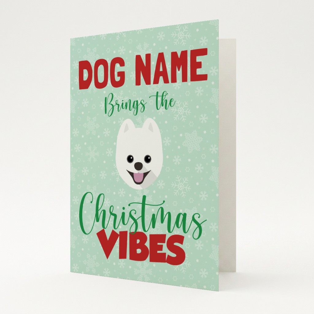 Christmas Vibes: Personalised {breedFullName} Card