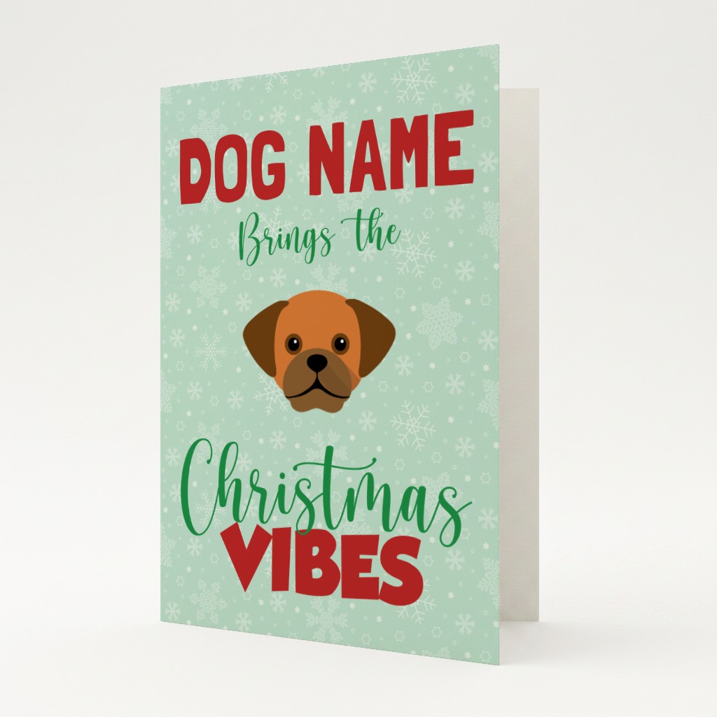 Christmas Vibes: Personalised {breedFullName} Card