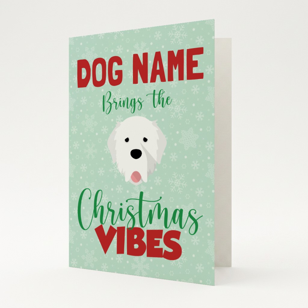 Christmas Vibes: Personalised {breedFullName} Card