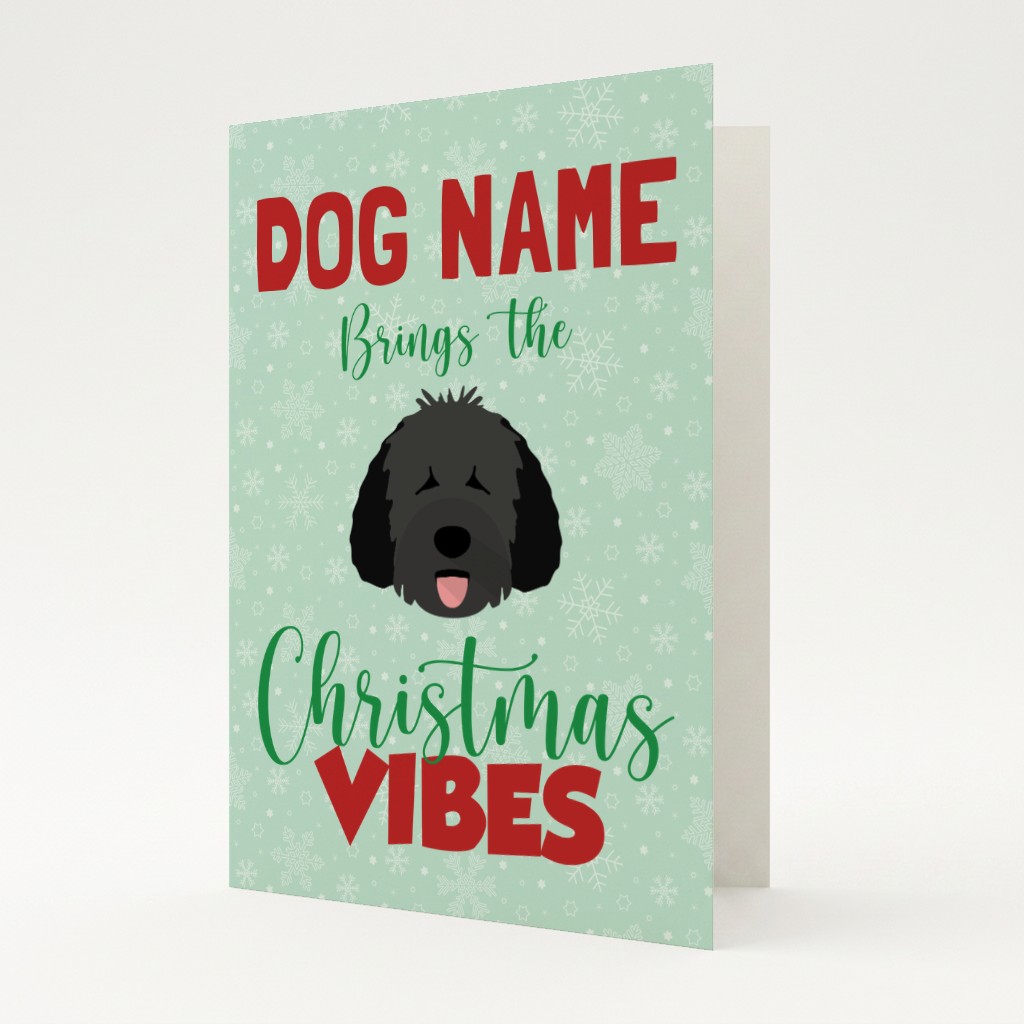 Christmas Vibes: Personalised {breedFullName} Card