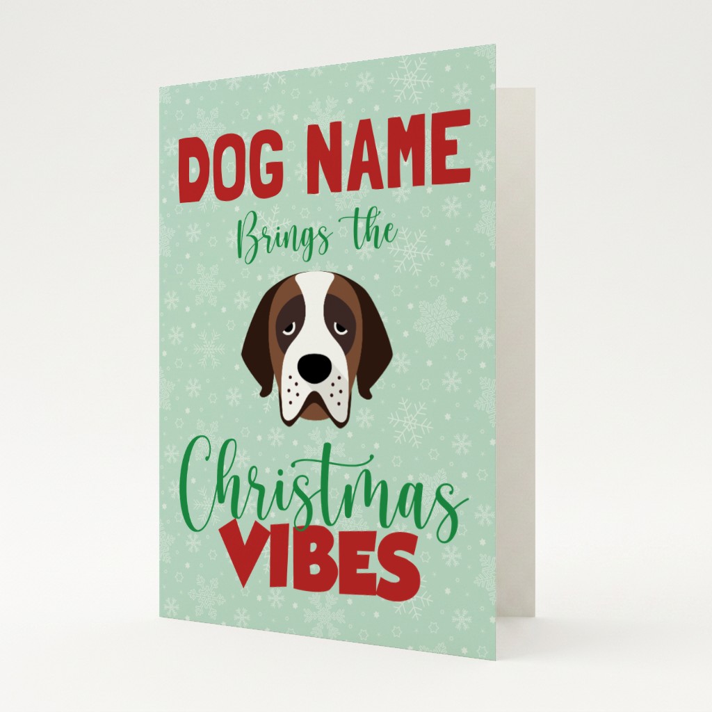 Christmas Vibes: Personalised {breedFullName} Card