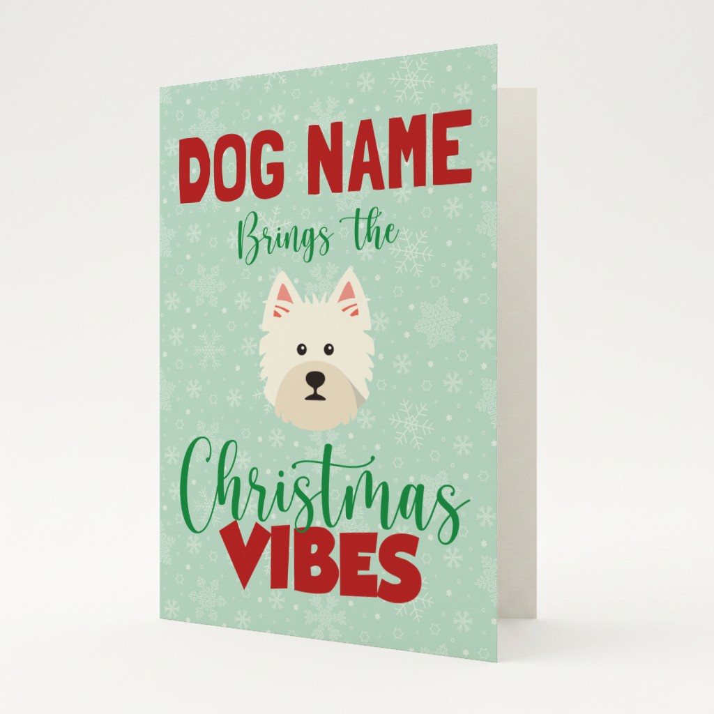 Christmas Vibes: Personalised {breedFullName} Card