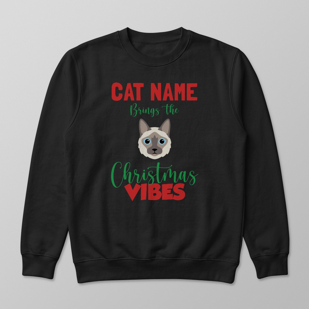 Christmas Vibes: Personalised {breedFullName} Sweatshirt