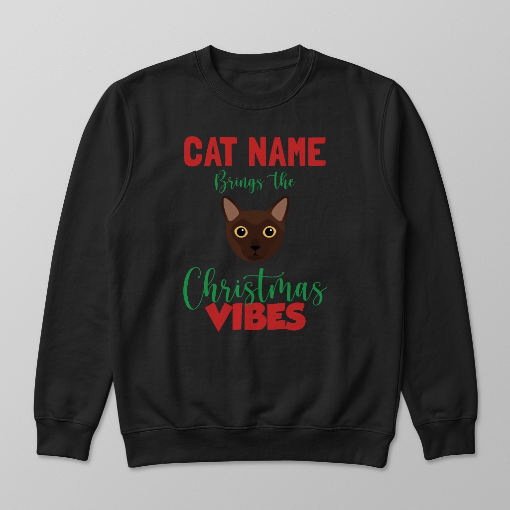 Christmas Vibes: Personalised {breedFullName} Sweatshirt