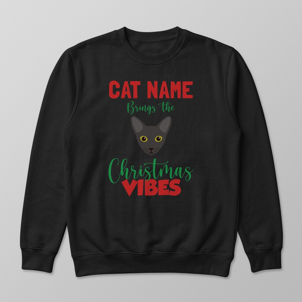Christmas Vibes: Personalised {breedFullName} Sweatshirt