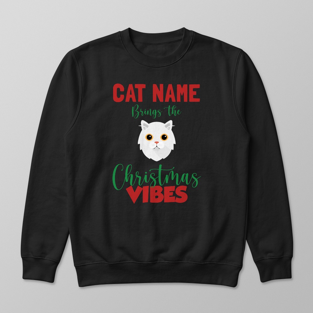 Christmas Vibes: Personalised {breedFullName} Sweatshirt