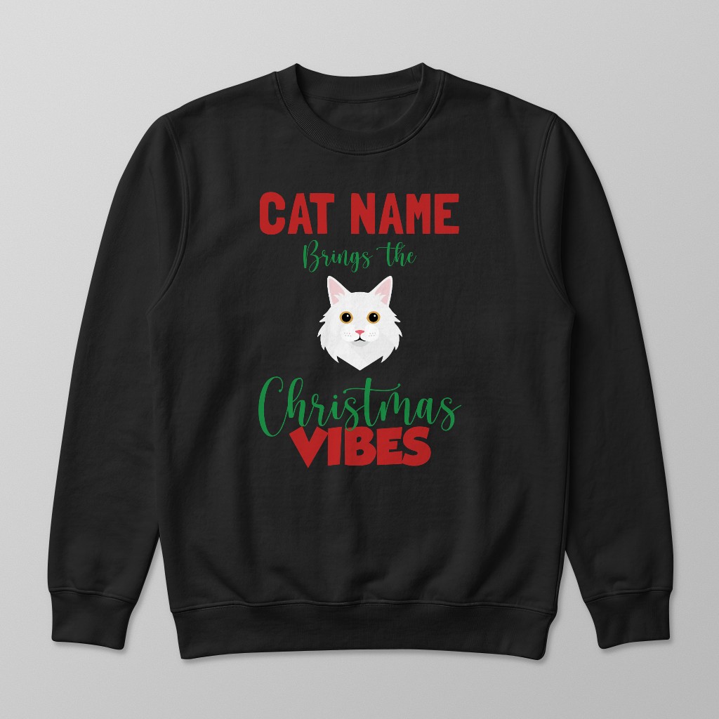 Christmas Vibes: Personalised {breedFullName} Sweatshirt