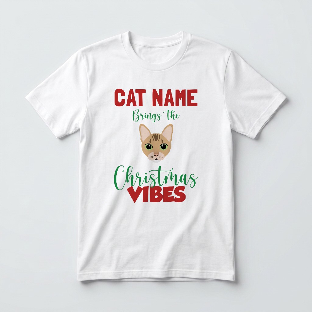 Christmas Vibes: Personalised {breedFullName} T-Shirt
