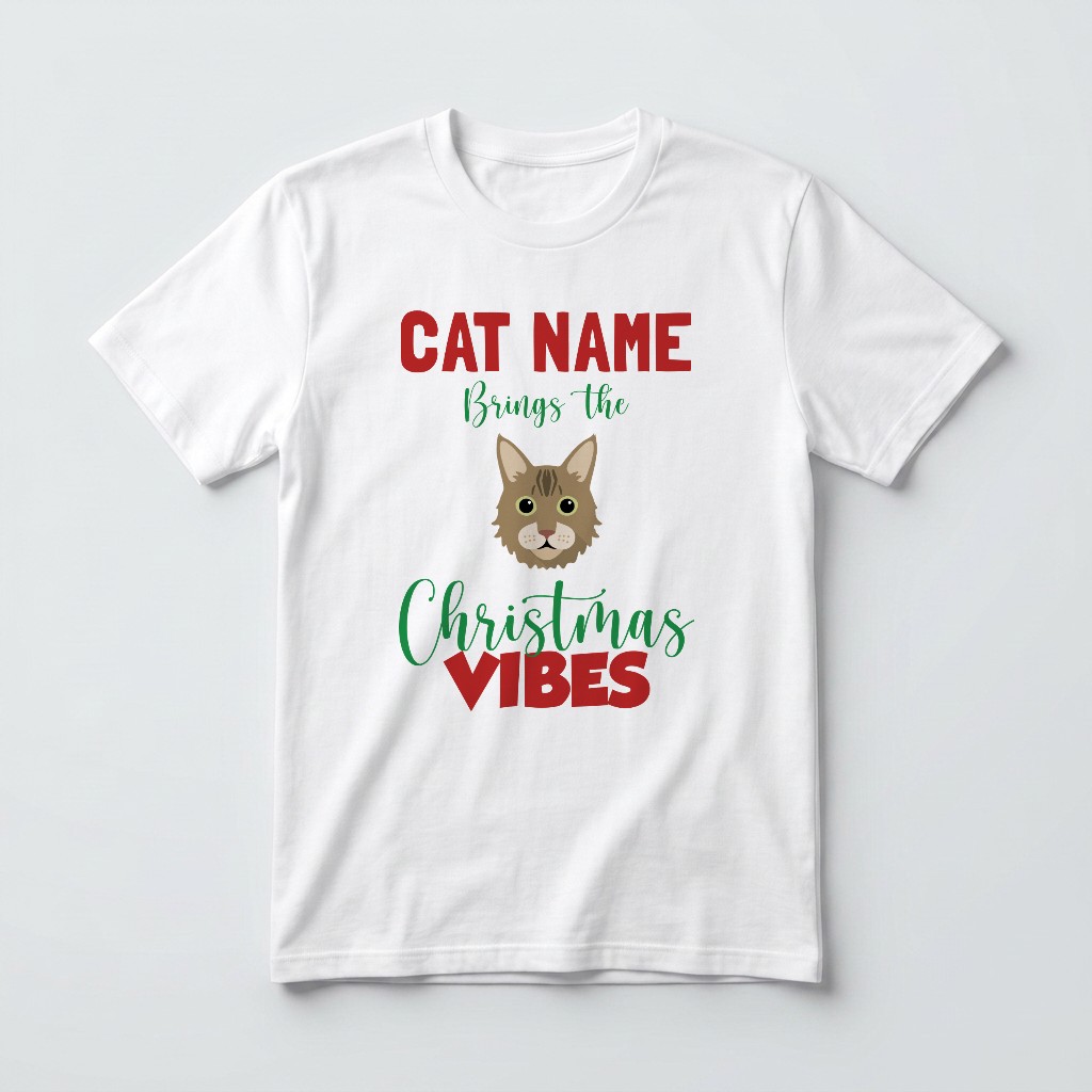 Christmas Vibes: Personalised {breedFullName} T-Shirt