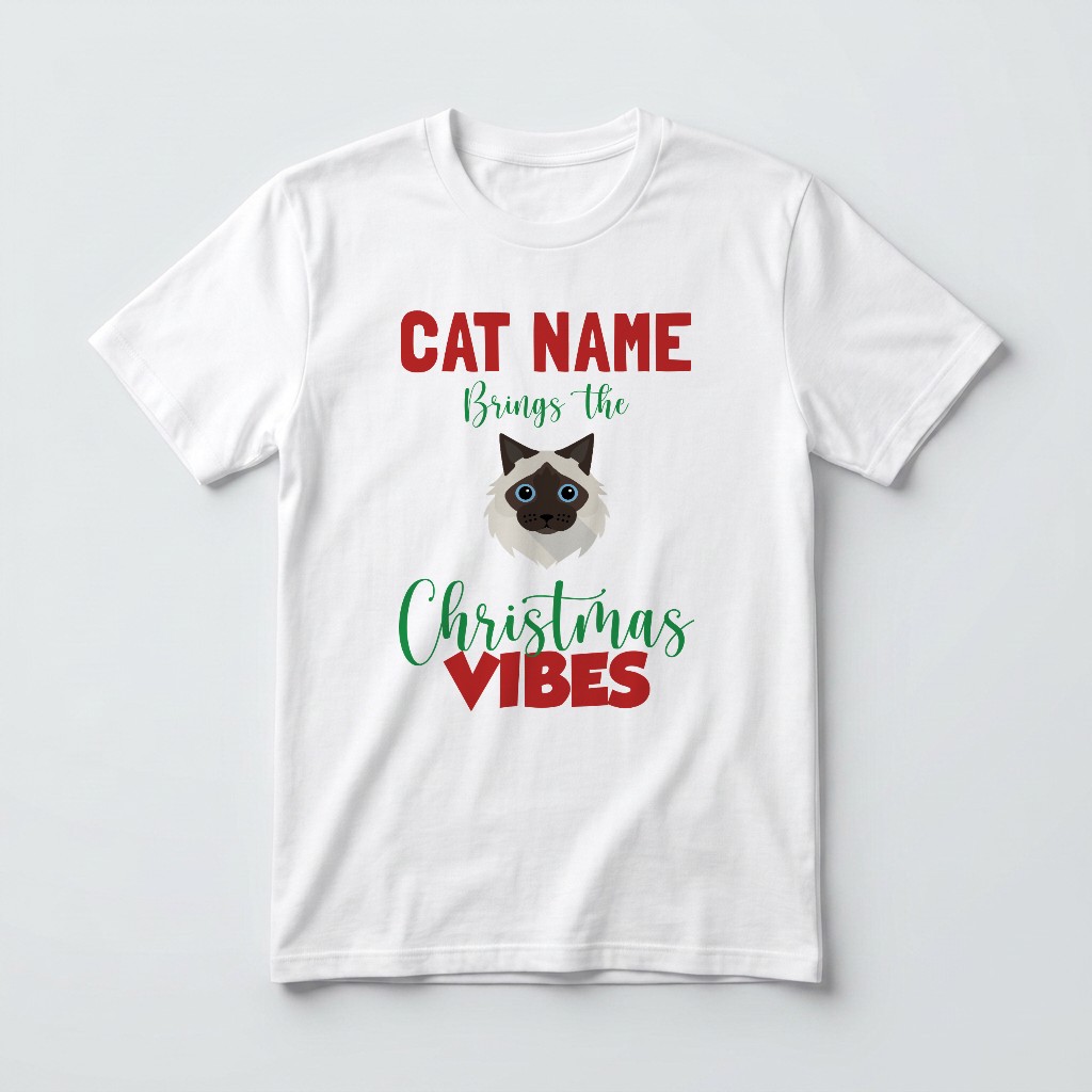 Christmas Vibes: Personalised {breedFullName} T-Shirt