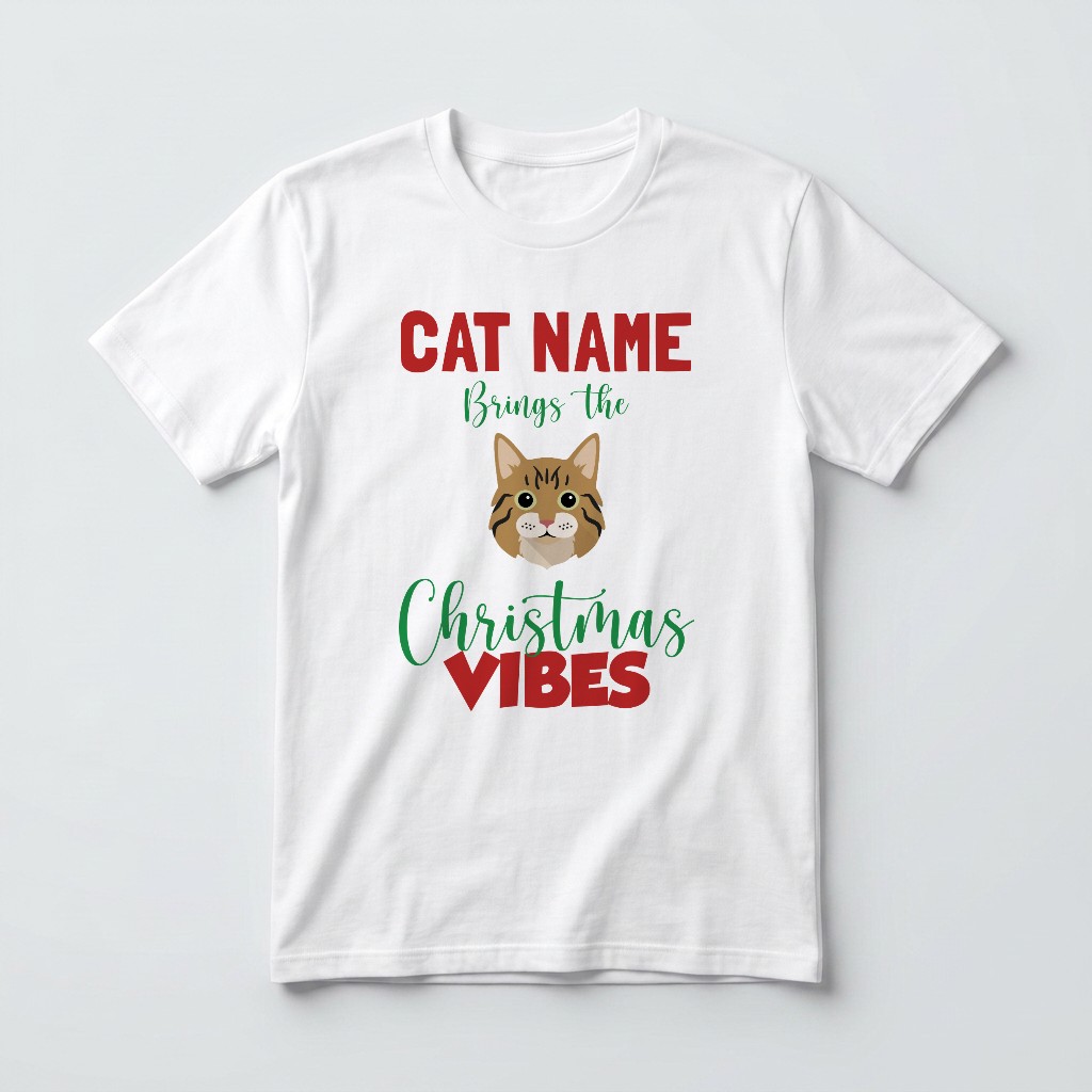 Christmas Vibes: Personalized {breedFullName} T-Shirt