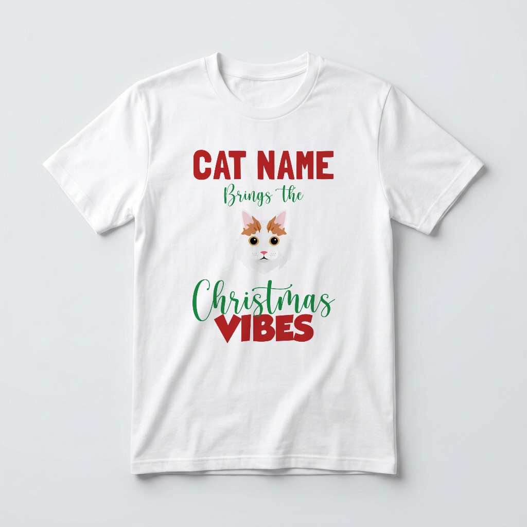 Christmas Vibes: Personalised {breedFullName} T-Shirt