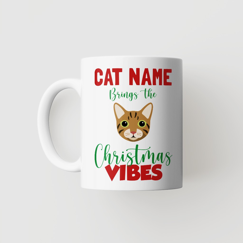 Christmas Vibes: Personalised {breedFullName} Mug