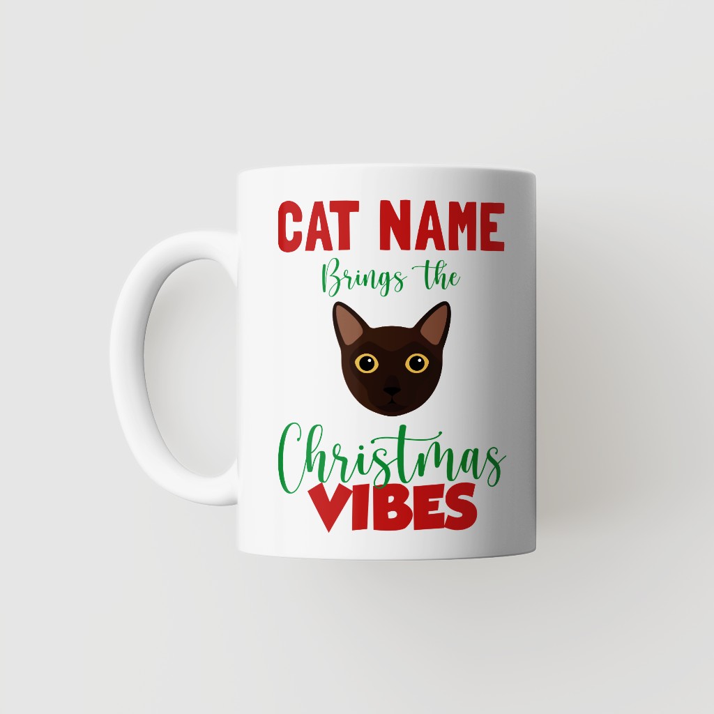 Christmas Vibes: Personalised {breedFullName} Mug