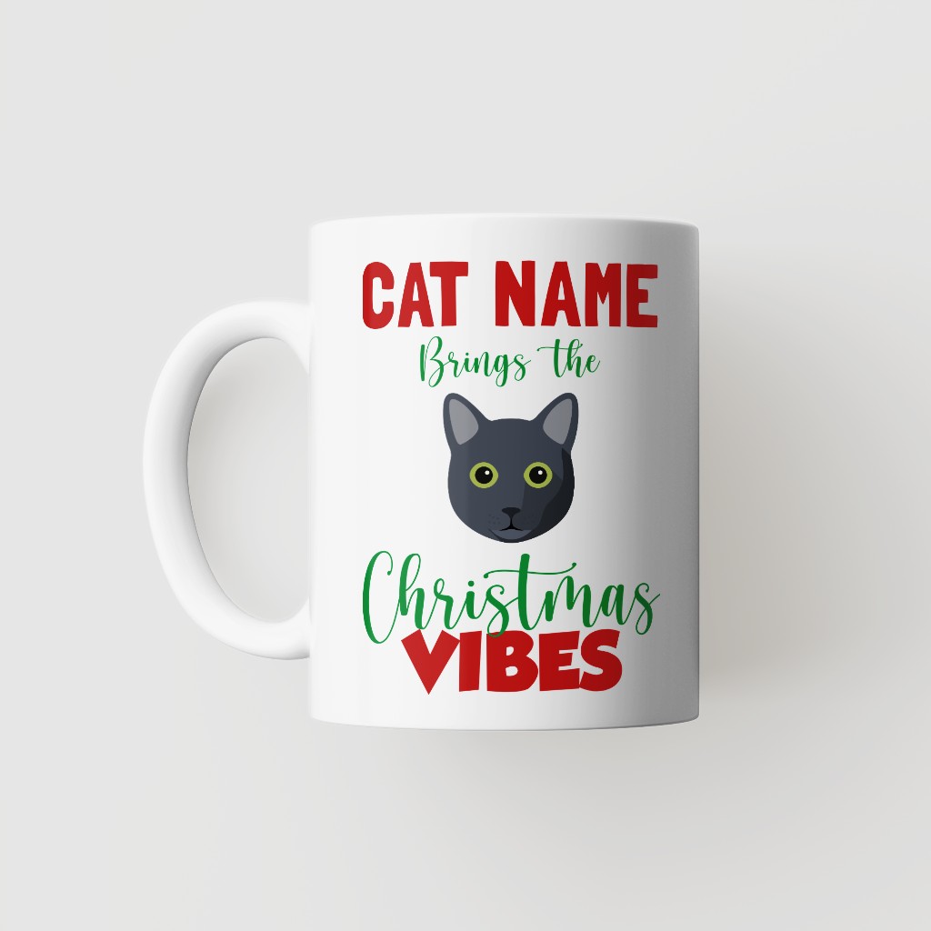 Christmas Vibes: Personalized {breedFullName} Mug