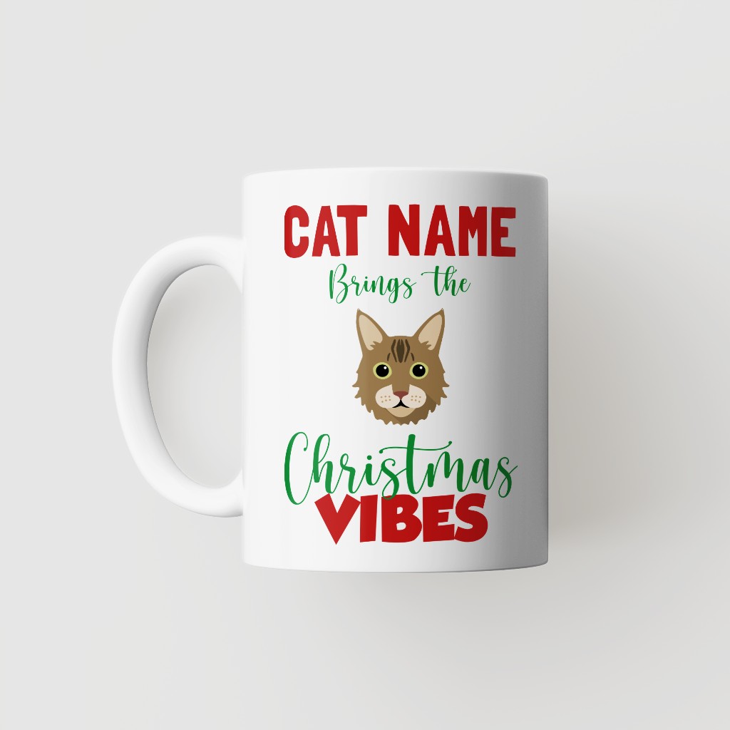 Christmas Vibes: Personalized {breedFullName} Mug