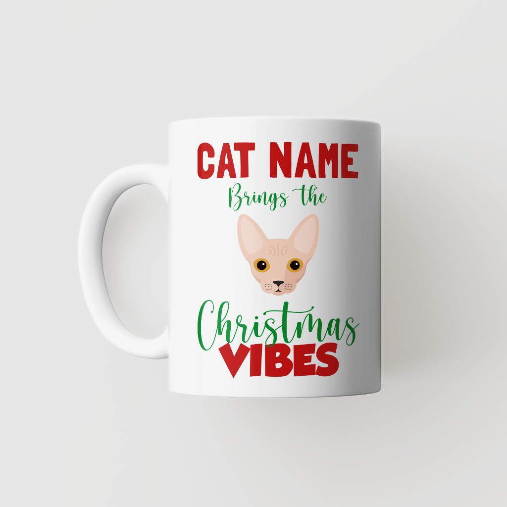 Christmas Vibes: Personalized {breedFullName} Mug