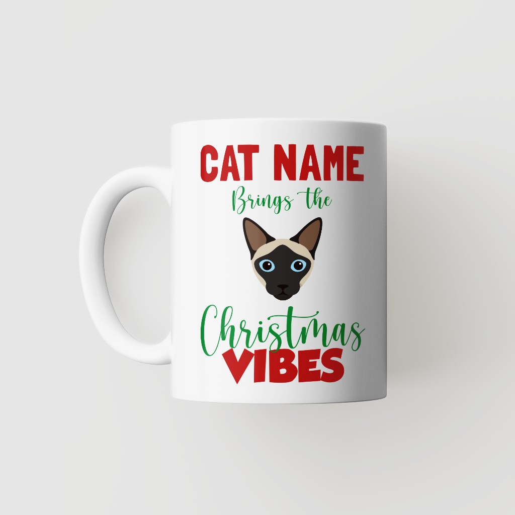 Christmas Vibes: Personalised {breedFullName} Mug
