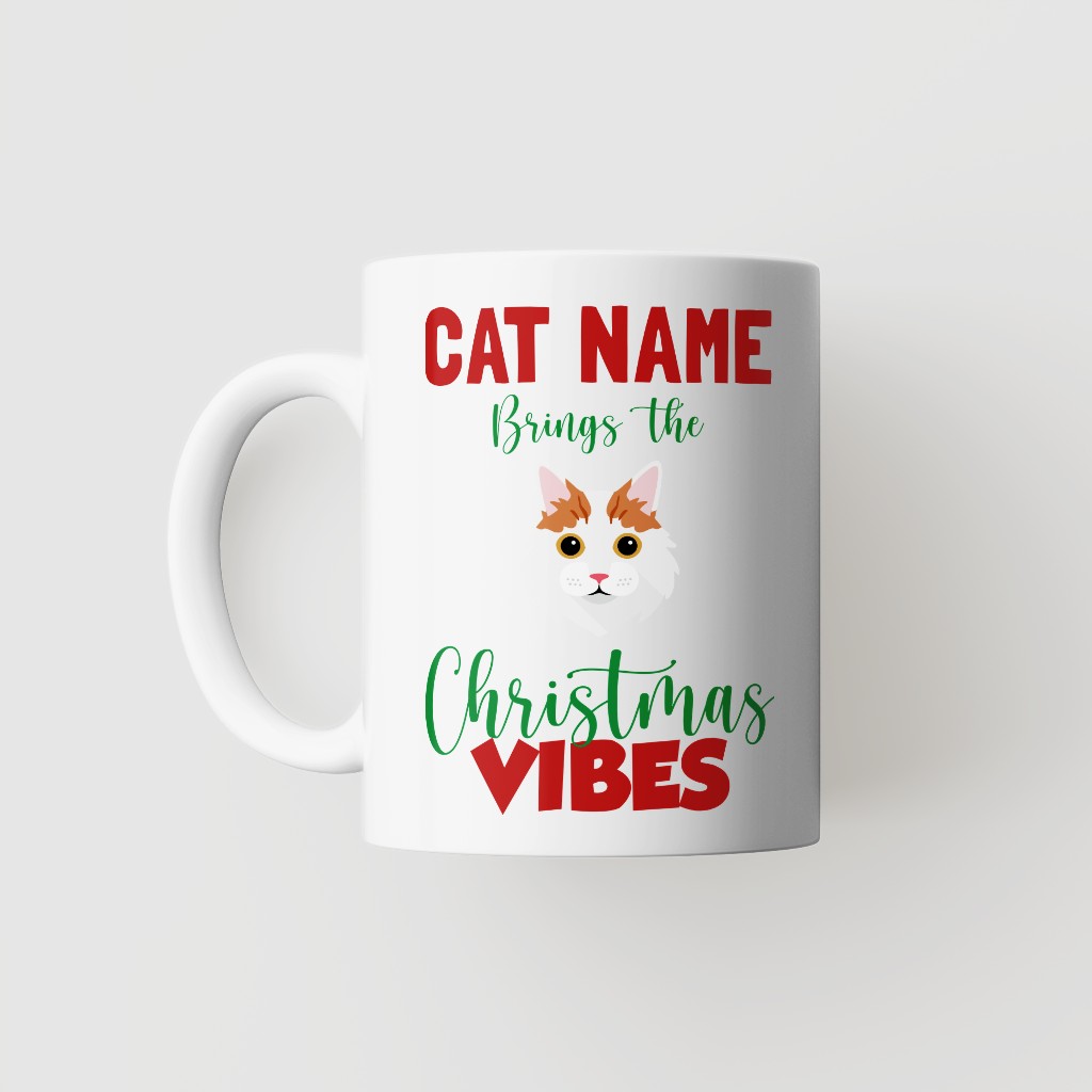 Christmas Vibes: Personalised {breedFullName} Mug