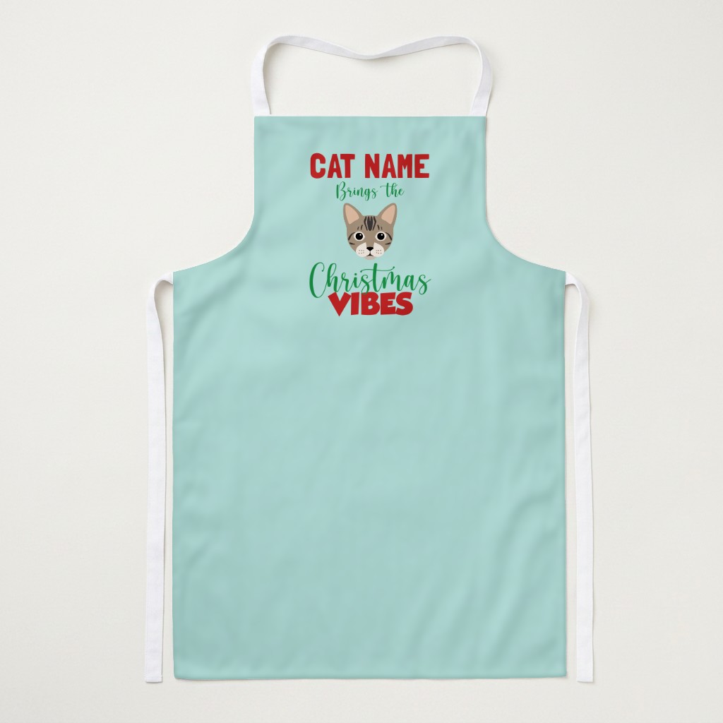 Christmas Vibes: Personalised {breedFullName} Apron